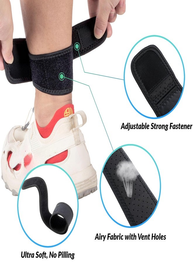 Dreyoo عبوتان من دعامة وتر أخيل المغناطيسية، حزام أخيل قابل للتعديل من 5 إلى 12 بوصة للرجال والنساء، دعامة لدعم وتر أخيل للكاحل لمنع آلام التهاب وتر أخيل، مناسبة للجري وركوب الدراجات والمشي لمسافات طويلة - Image 4